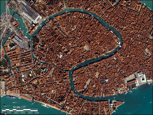 Veneza via satélite NASA