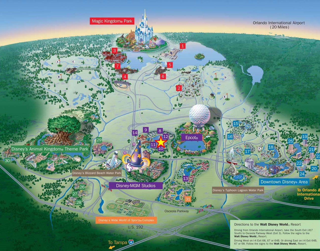 Disney-map