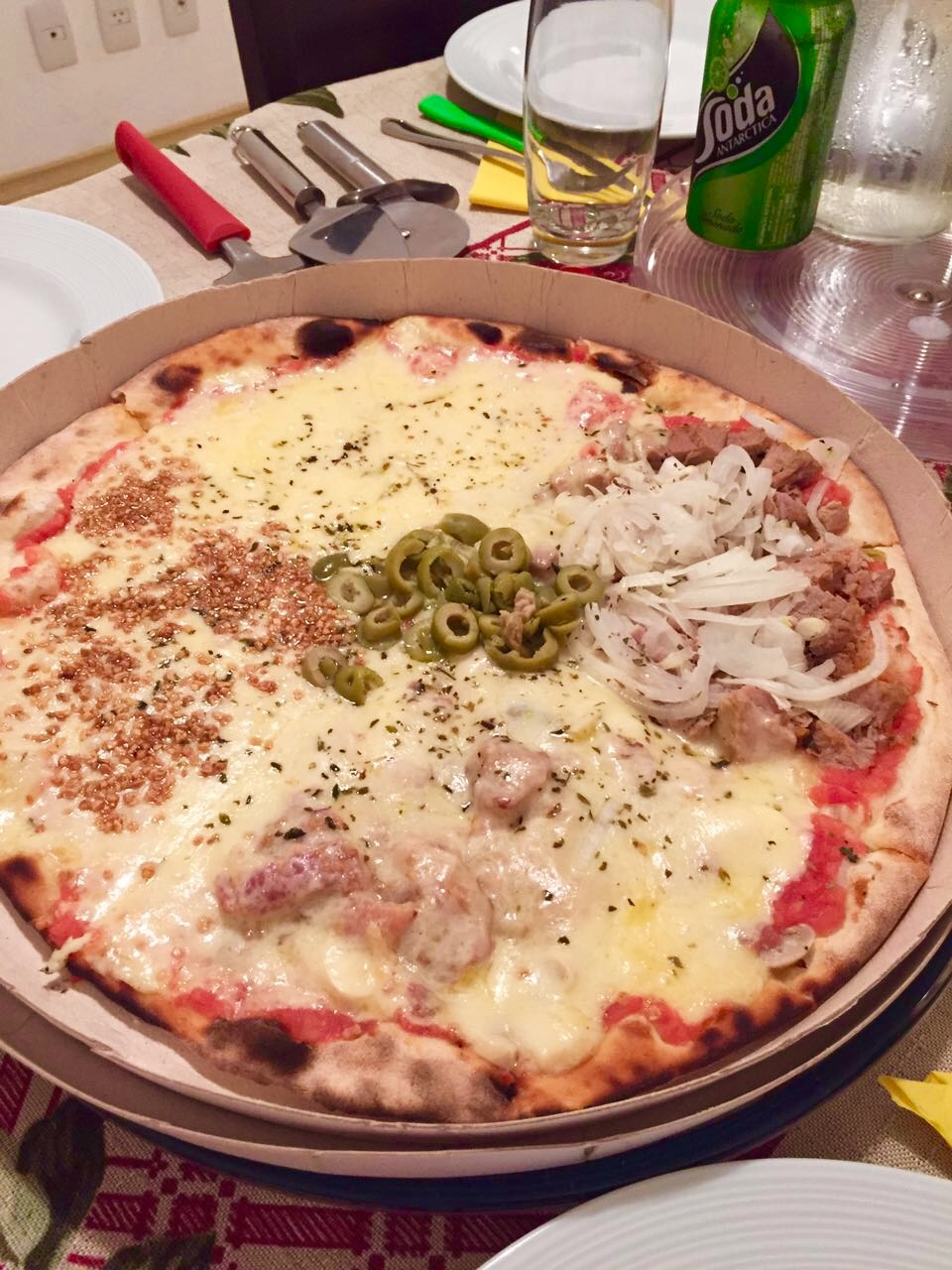 Pizza da Via Sabor Pizzaria, na Mooca em São Paulo.