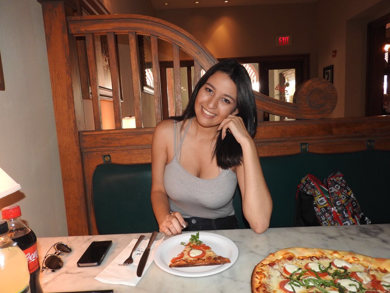 Pizza do Restaurante Porto Fino, em Orlando nos Estados Unidos.