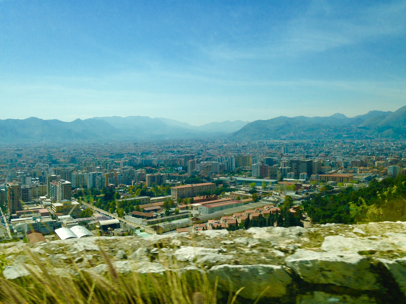 Palermo vista do alto do Monte Pellegrino. Foto: AMF / Blog Tirando Férias
